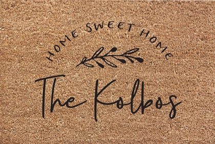Welcome Home Coir Doormat - Rustic