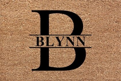 Welcome Home Coir Doormat - Monogram