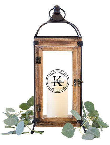 Rustic Lantern - Bold Monogram