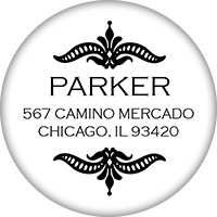 Round Return Address Stamp - New Orleans