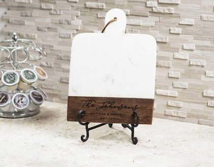 Easel Marble Cheese Board